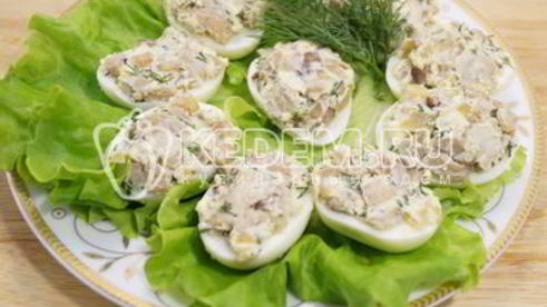 яйца фаршированные грибами