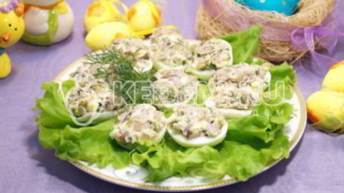 яйца фаршированные грибами