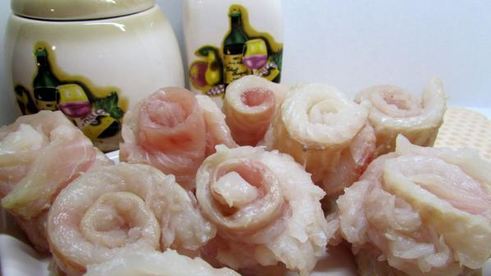 филе камбалы в апельсиновом желе