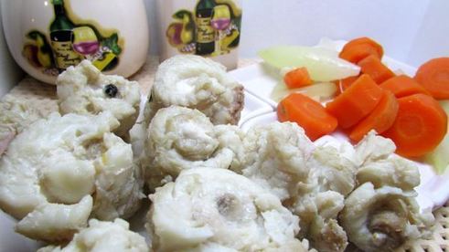 филе камбалы в апельсиновом желе