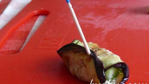 гондолы с баклажанами