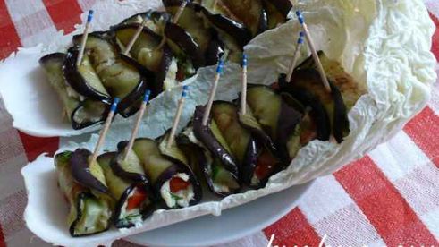 гондолы с баклажанами