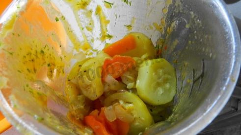 диетическая кабачковая икра в рукаве