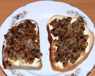 Грибная икра из сушеных грибов