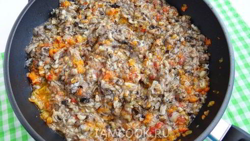 грибная икра из вареных грибов