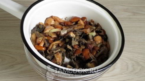 грибная икра из замороженных грибов