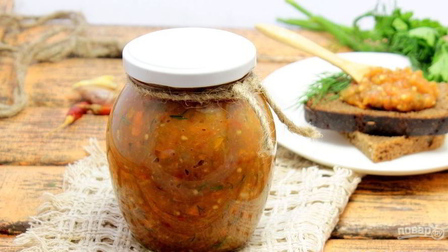 Рецепт икра баклажанная