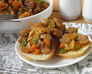 Икра из баклажанов кусочками