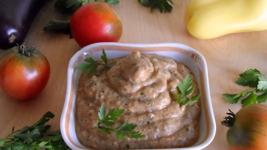 Рецепт икра из баклажанов с болгарским перцем и чесноком