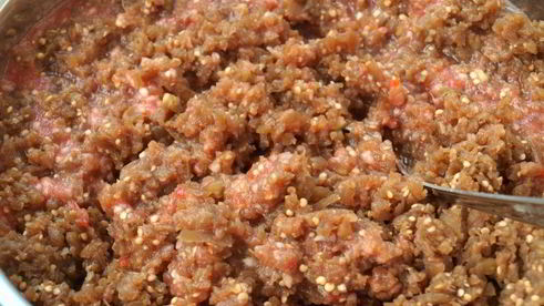 икра из баклажанов с яблоками