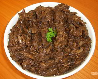 Икра из сушеных грибов