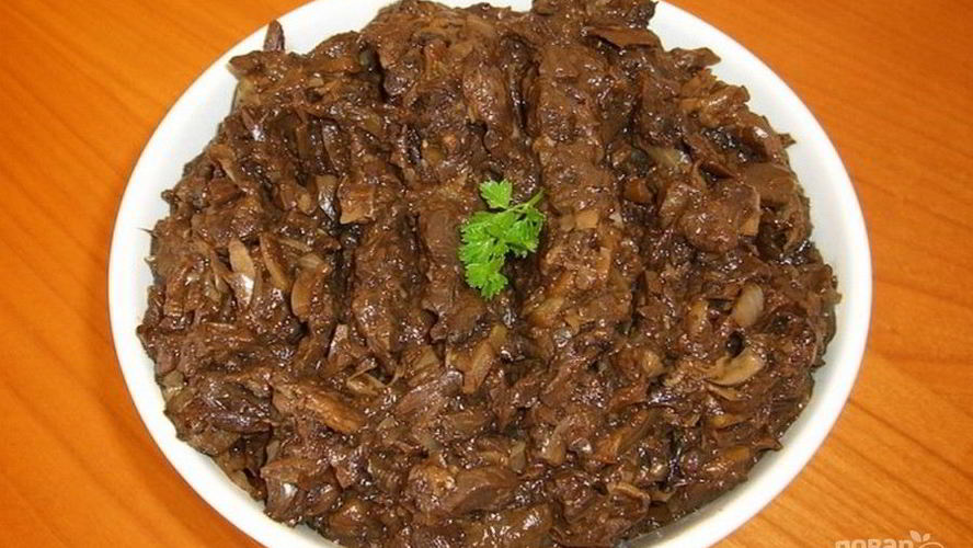 Рецепт икра из сушеных грибов