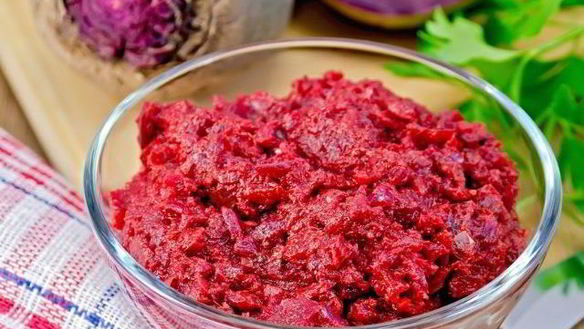 Рецепт Икра свекольная с миндалем