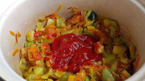 кабачковая икра из замороженных овощей