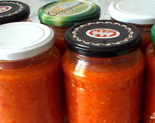 Кабачковая икра с помидорами на зиму