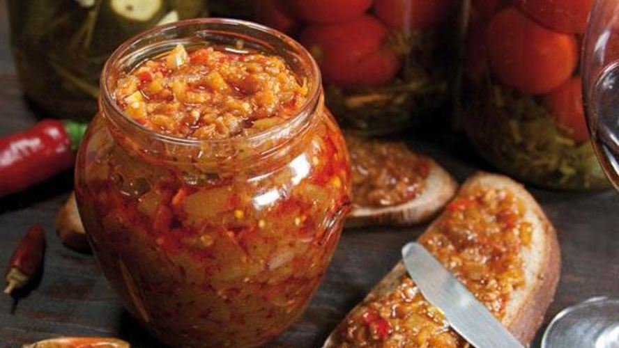 Рецепт овощная икра из баклажанов и перца