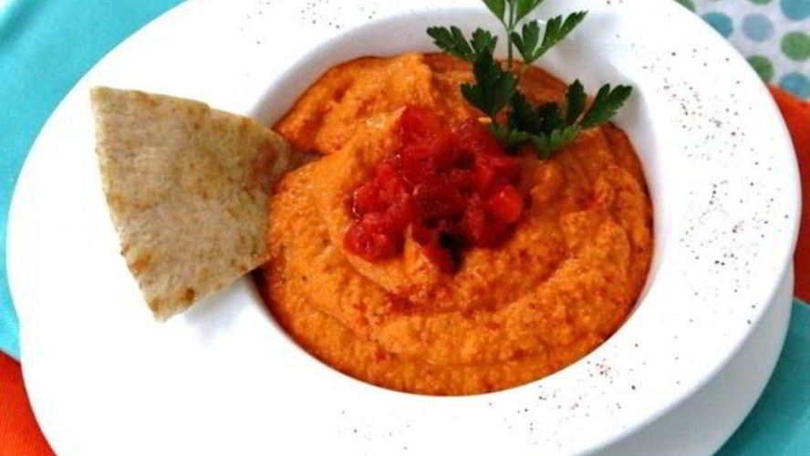 Рецепт хумус с болгарским перцем