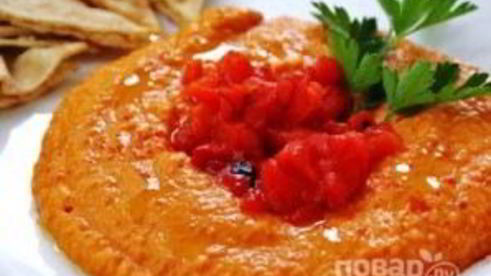 хумус с болгарским перцем