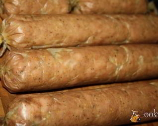 Колбаса домашняя с индейкой и говядиной