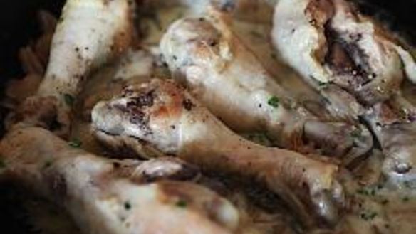 Рецепт Куриные ножки с маринованными грибами