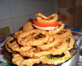 Луковые колечки в кляре Золотистые