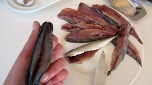 маринованная скумбрия с картофелем и овощами