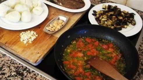 маринованная скумбрия с картофелем и овощами