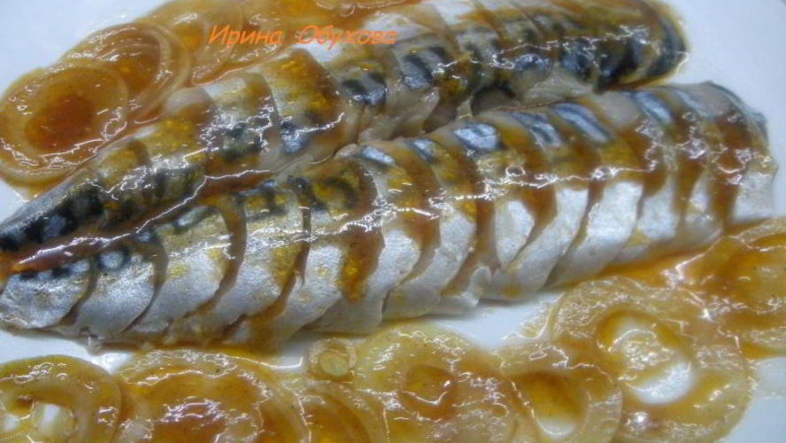 Рецепт маринованная скумбрия с томатным соусом