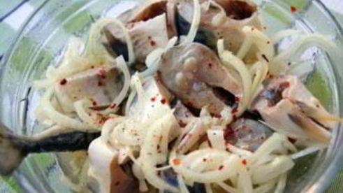 маринованная скумбрия с уксусом
