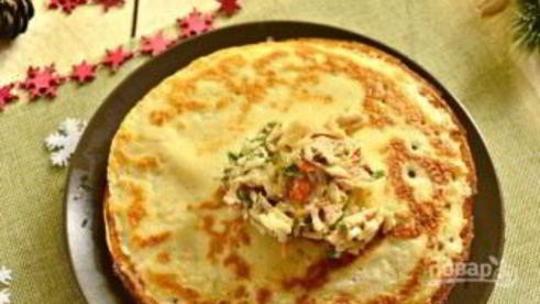 новогодняя закуска мешочки деда мороза