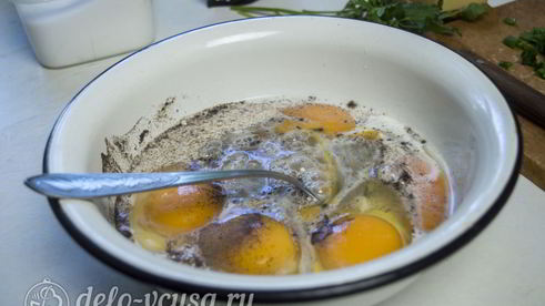 фриттата с креветками