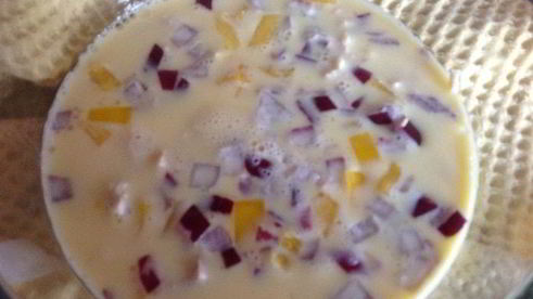 фриттата с курицей