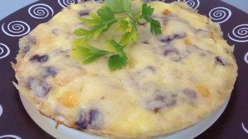 фриттата с курицей