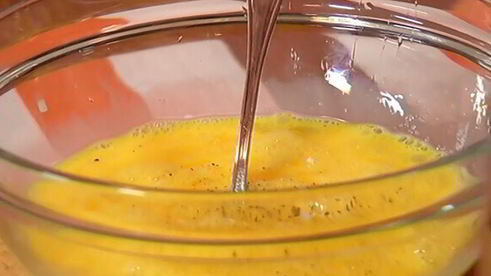 фриттата с начинкой из курицы и овощей