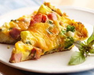 Фриттата с овощами и пармезаном