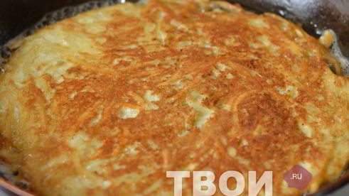 хрустящий картофельный омлет