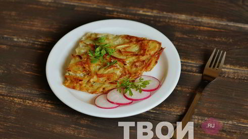 хрустящий картофельный омлет