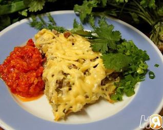 Кюкю из мясного фарша