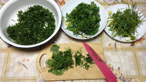 кюкю — омлет с зеленью