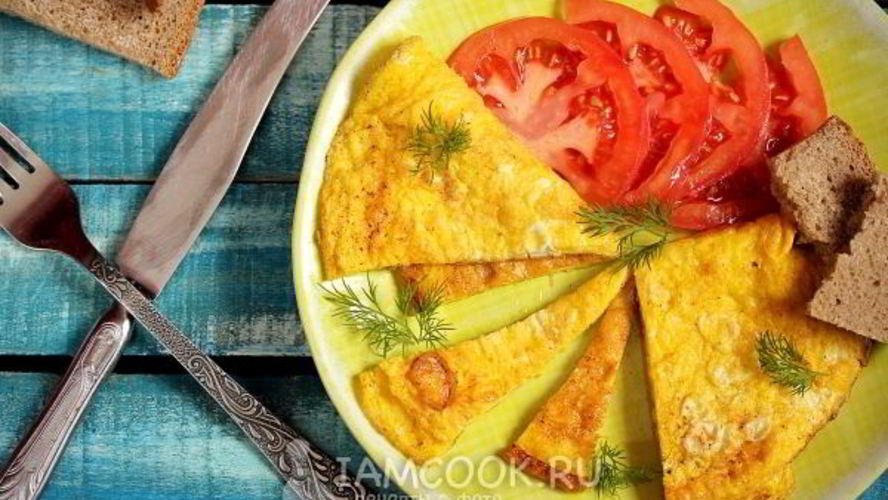 Рецепт омлет без молока