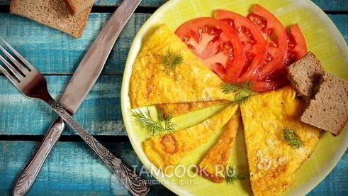 омлет без молока