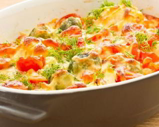 Омлет из кабачков с морковью в духовке