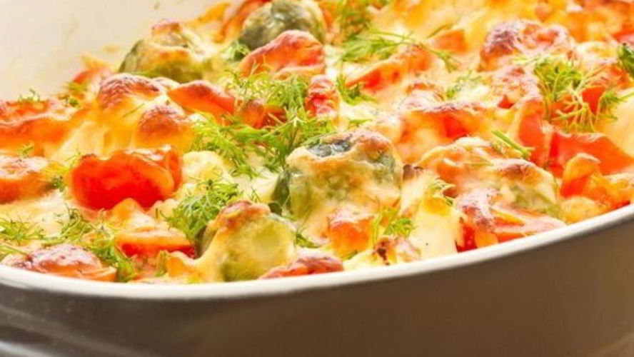 Рецепт омлет из кабачков с морковью в духовке