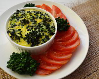 Омлет с брокколи в духовке