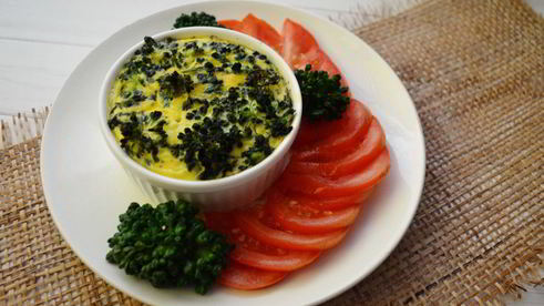 омлет с брокколи в духовке