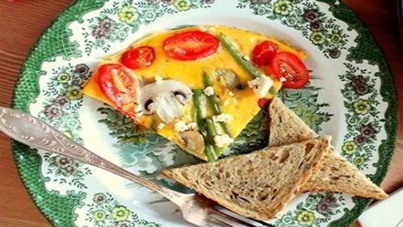 Рецепт Омлет с фасолью стручковой