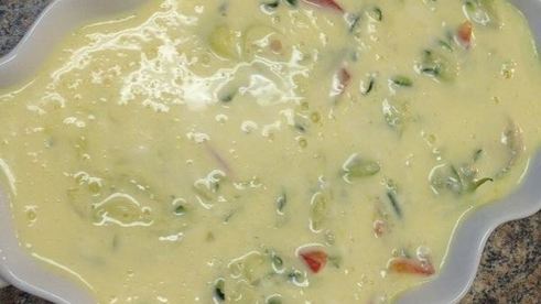 омлет с кабачками