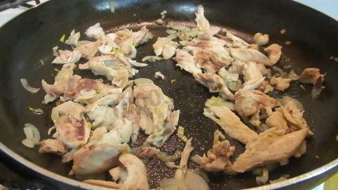 омлет с курицей и сыром