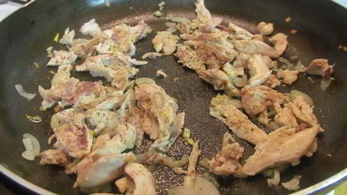 омлет с курицей и сыром