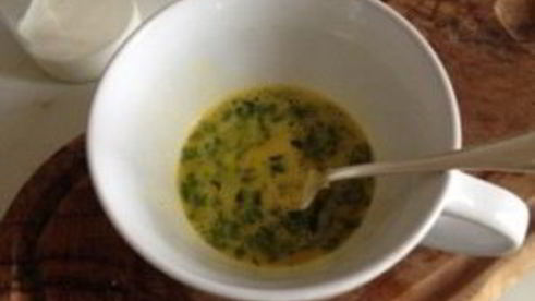 омлет с курицей